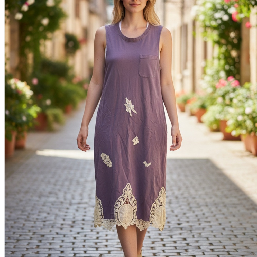 Pact Lace Detail Maxi Dress Size S